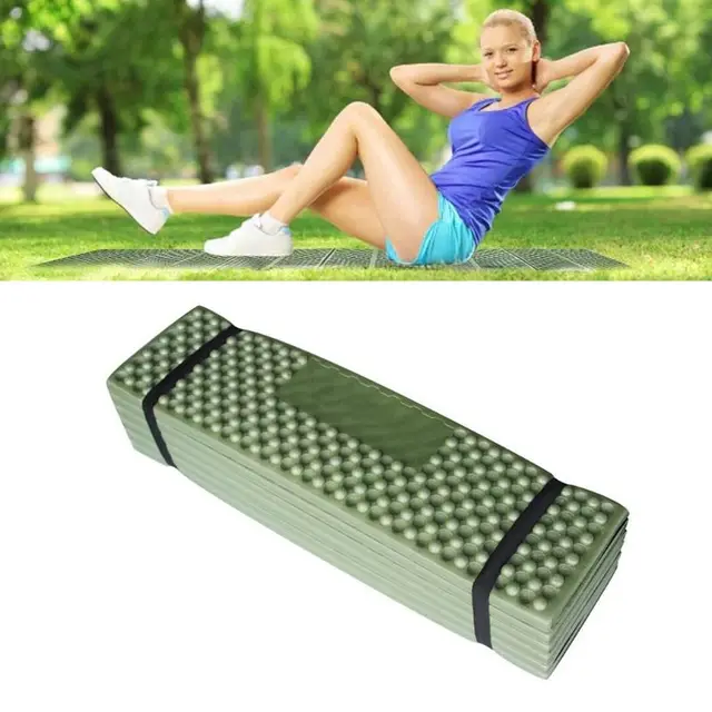 Tappetino Pieghevole Da Campeggio 4 Pezzi - Cuscino Seduta Impermeabile Per Picnic E Spiaggia - Foto 11