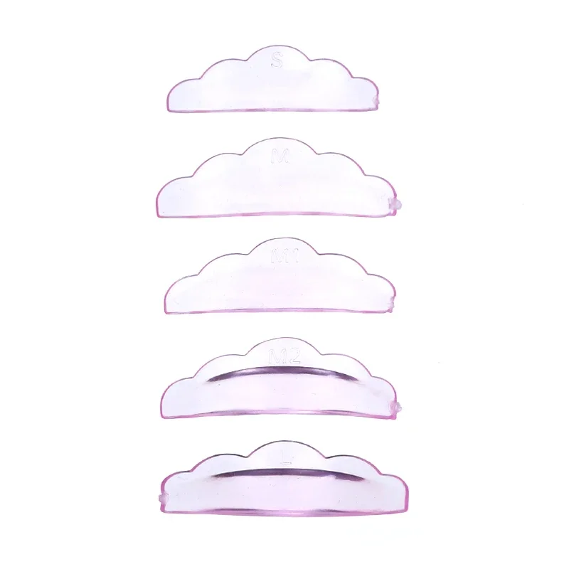 5쌍의 셀프 접착 실리콘 속눈썹 리프팅 패드, 속눈썹 펌 패드, 속눈썹 리프트 쉴드, 3D 속눈썹 연장 리프팅 컬러 메이크업 도구