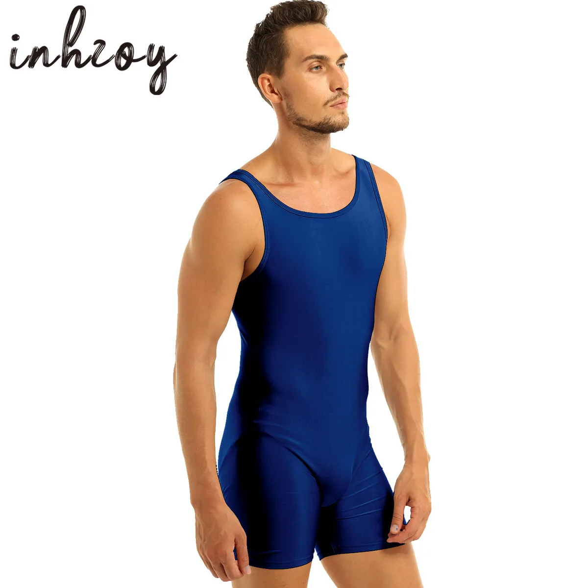 Mens Body Short Underwear Sleeveless Stretchy One Piece Sport Gym Bodysuit Leotard Nightwear Overalls Fitness Tank Jumpsuit men underwear