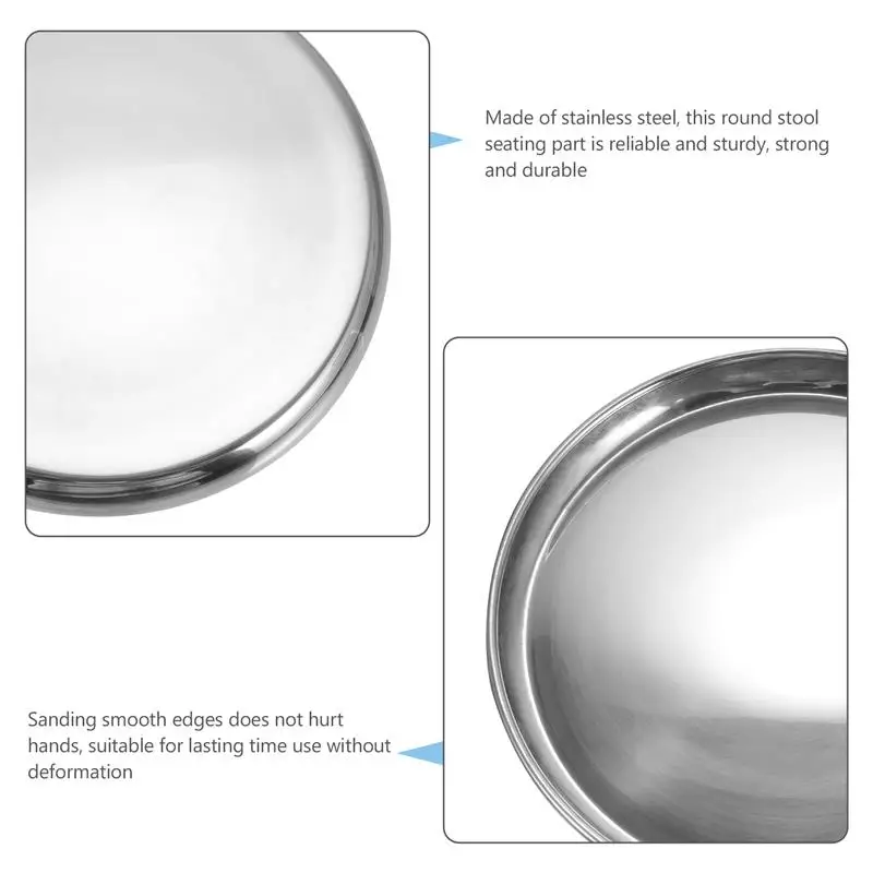 Bar Stool Replacement Seat Chairs Accessories Stainless Steel Seats Round Stools Supply Cushion Student Revolving Chair Pad NEW