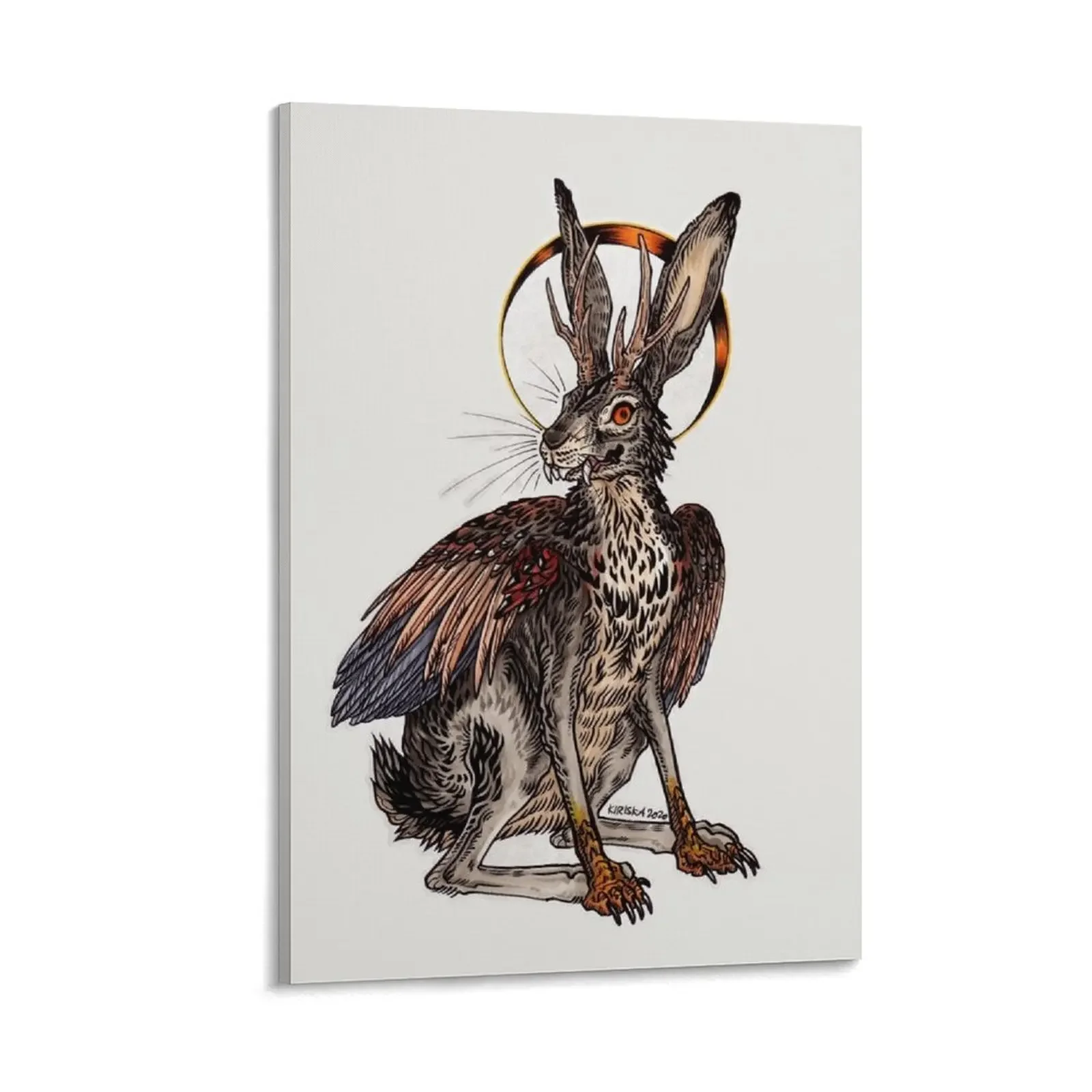 

Wolpertinger Canvas Painting decorative wall poster wall decoration painting Wall decoration frame home decor interior