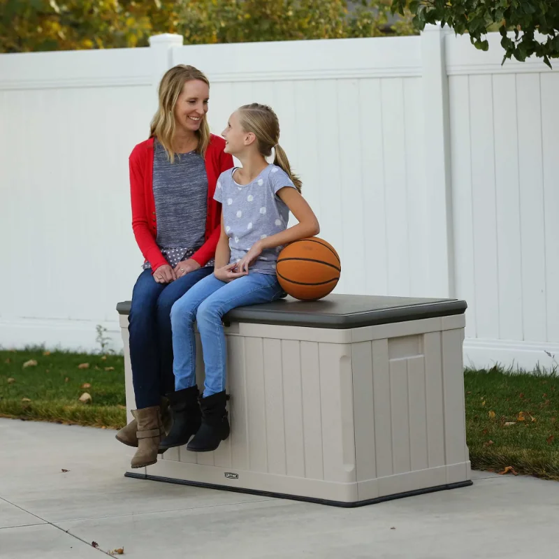 Lifetime Outdoor Storage Box (116-Gallon), 60089, Brown