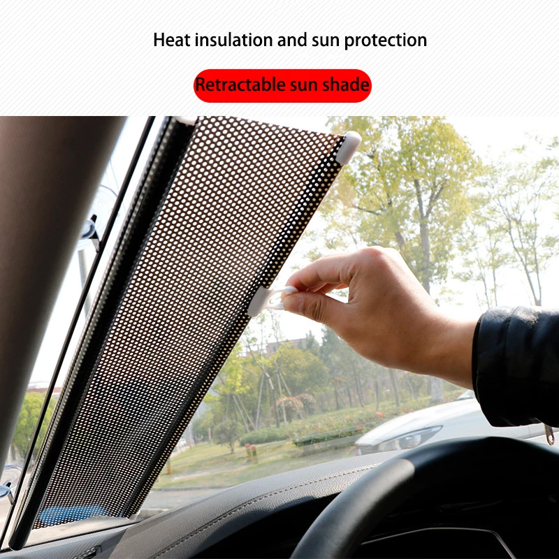 Car Sunshade Window Track Curtain Car Sunscreen Car Interior