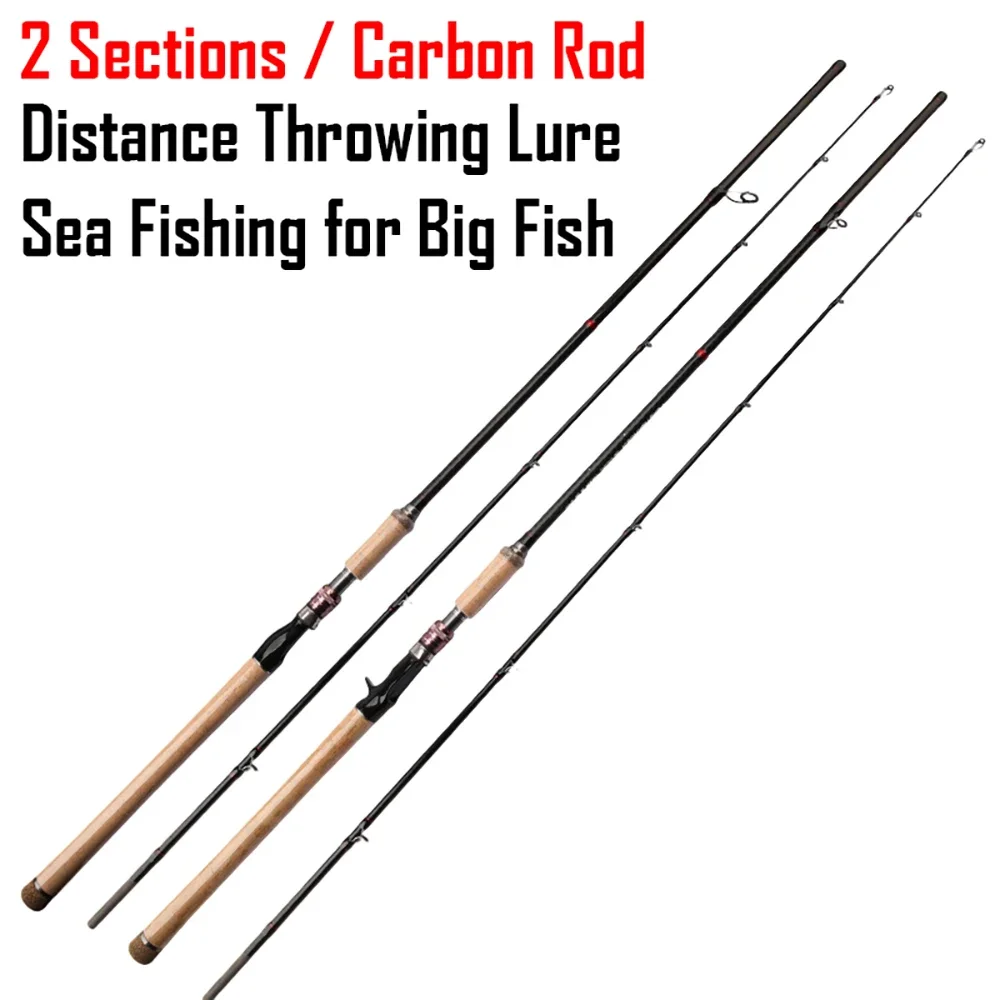 Carbon Fishing Rod Spinning Casting Lure Rods Canne A Peche Carbonne Strong  Lei Qiang Rod XH Canna Da Pesca Varas De Pesca