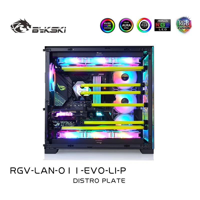 

Bykski MOD Distro Plate Water Cooler Kit For LIAN LI O11 EVO Case PC CPU GPU Cooling RGV-LAN-O11-EVO-LI-P