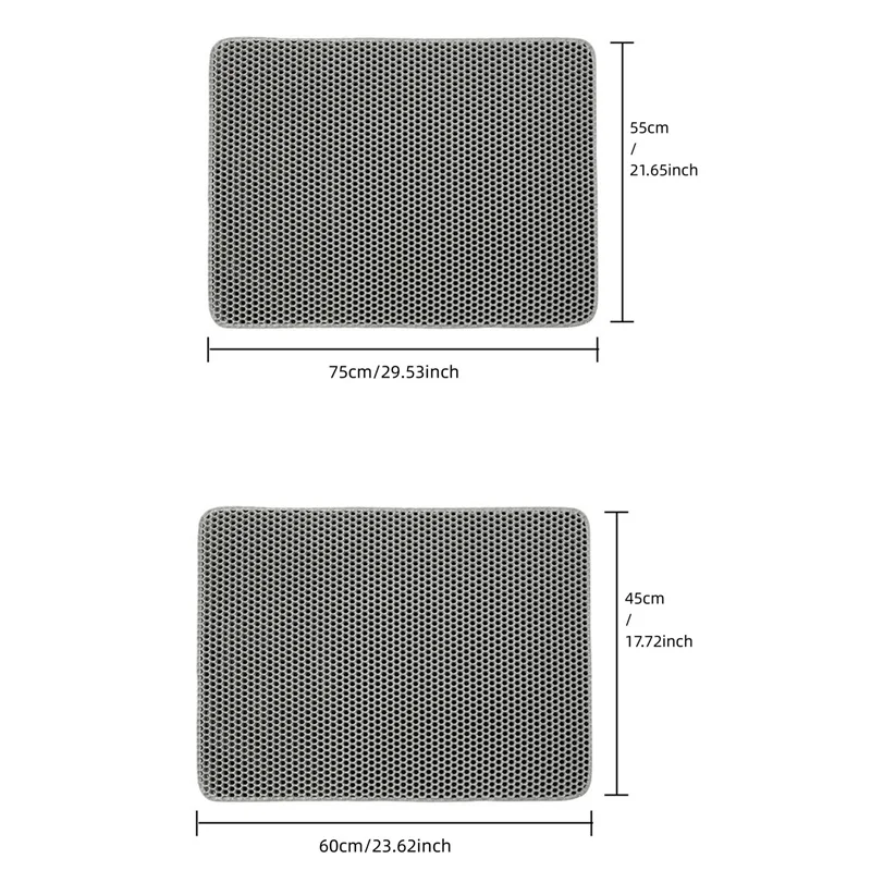 Title 9, Waterproof Pet Cat Litter Mat Double Layer Pet ...
