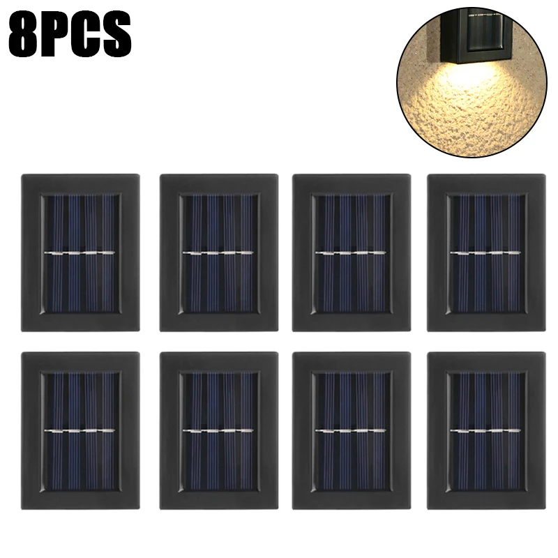 1-20LED Solar Wall Lamp Outdoor Waterproof Up and Down Luminou Lighting Garden Decoration Solar Light Stairs Fence Sunlight Lamp solar flood lights outdoor Solar Lamps