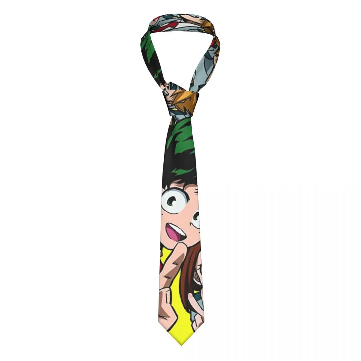

My Hero Academia Anime Neckties Unisex Polyester 8 cm Narrow Boku Poster Neck Tie for Mens Shirt Accessories Gravatas Party