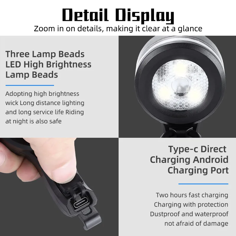 WEST BIKING Bicycle Multifunctional Horn Headlight high brightness waterproof MTB Road Bike Front Horn Light cycling Accessories