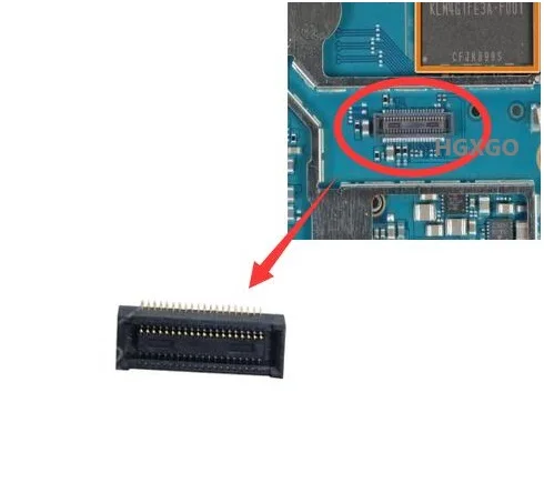 PS Vita PSV1000 LCD 화면용 10개 마더보드의 FPC 커넥터 소켓 플..