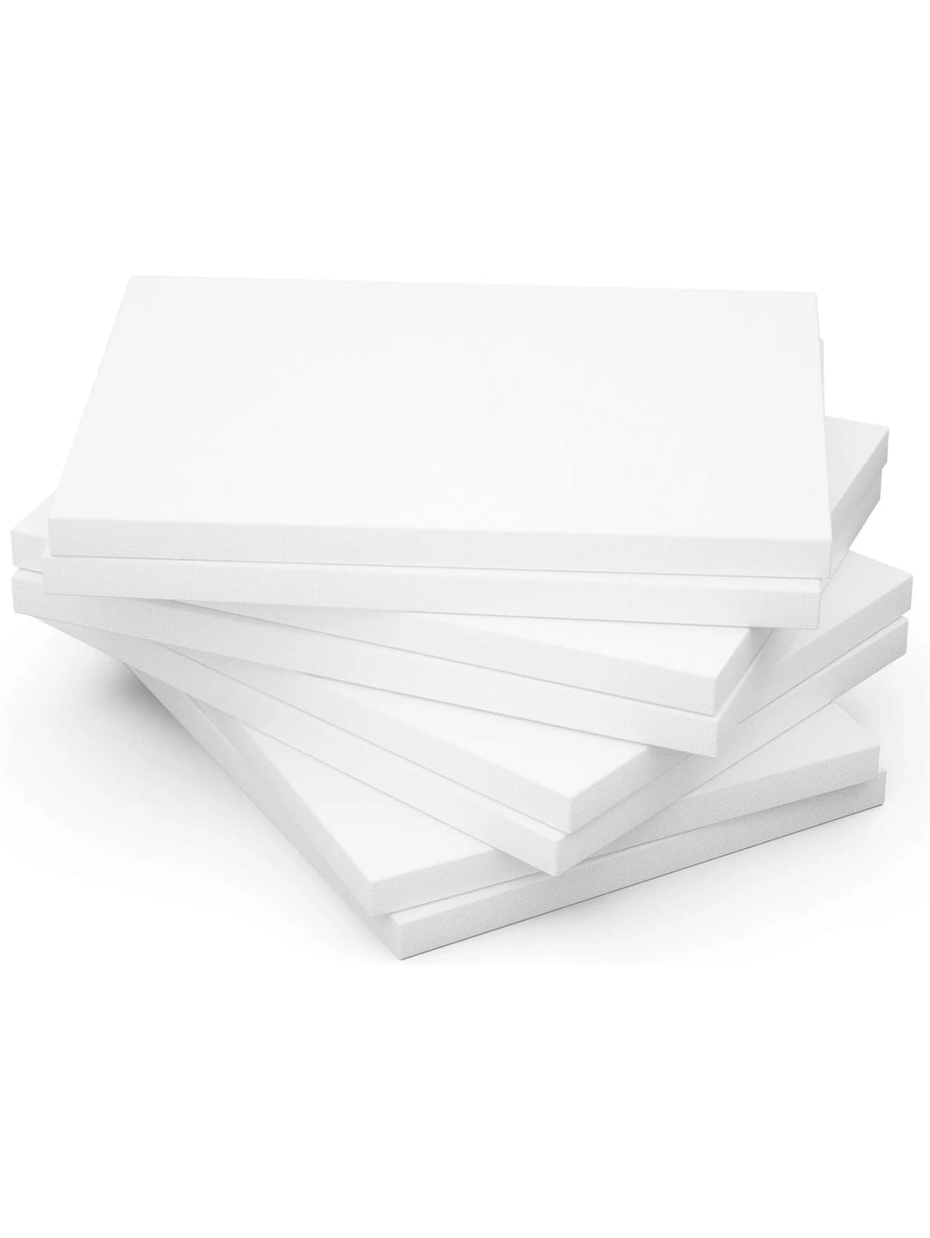 Bview 아트 100% 코튼 280g 블랭크 스트레치 캔버스 오일 아크릴 및 붓기 아트, 30x40cm, 2 개