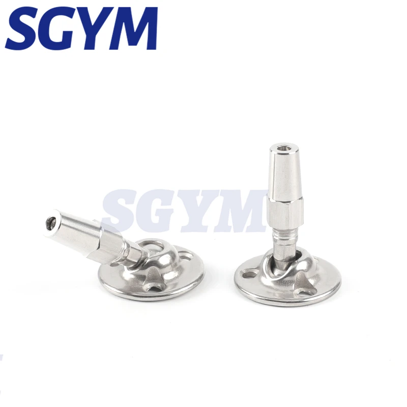 trilhos do cabo, terminal roscado, encaixe giratório, tensor, 316, 3mm, 4mm, 2pcs