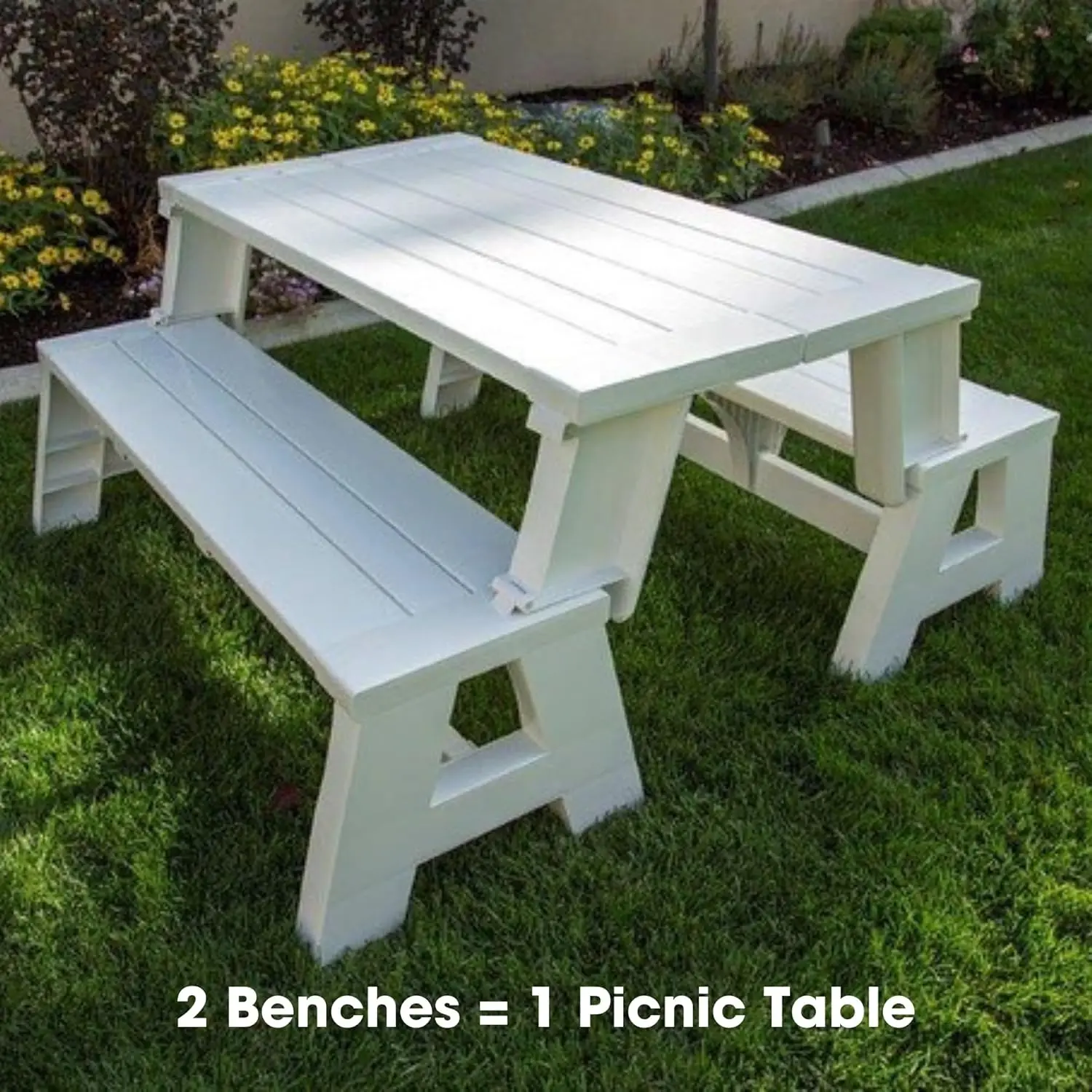 Gen 1 Convertible Bench to Picnic Table 2