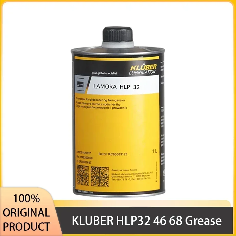 

KLUBER HLP32 46 68 1L Spindle Bearings LAMORA HLP 32 Oil in Compliance with DIN 51524 Part 2 Standards Germany Original Product