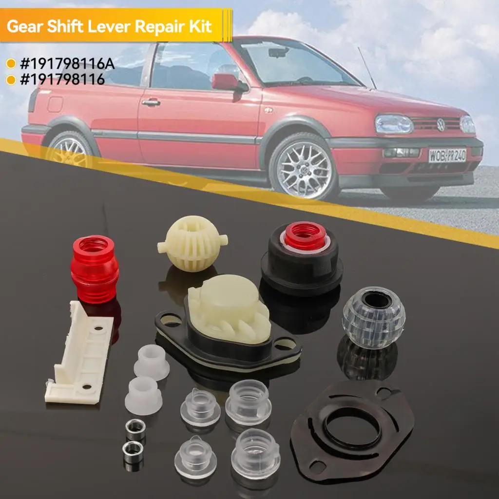 191798116A Car Styling Manual Transmission Models Gear Shift Lever Repair Kit Fit For VW GOLF POLO JETTA MK2 1.6/1.8 Seat Toleto car repair accessories