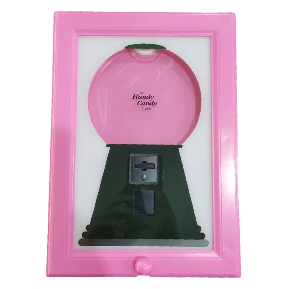 Creative Candy Dispenser Picture Frame Easy Restock Dust-proof Hanging Handy Candy Frame Rotating Funny