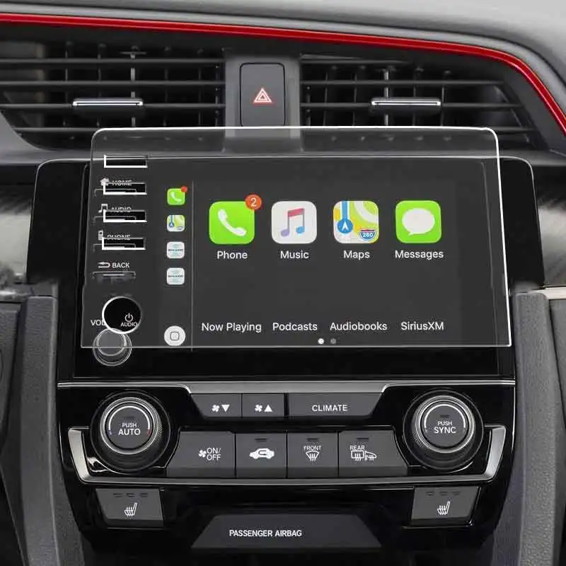 

Tempered Glass Screen Protector Film For Honda Civic 10th 2019 2020 Car Radio GPS Navigation Screen Car Interior Sticker