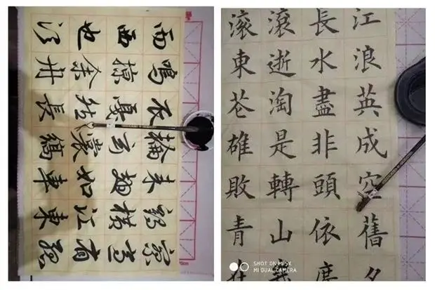 Chinesische Kalligraphie Malpin sel Wiesel Haar Wolle Haar mehrere Pinsel klerikale Schrift reguläre Schrift See Pinsel traditionell – Detail 13