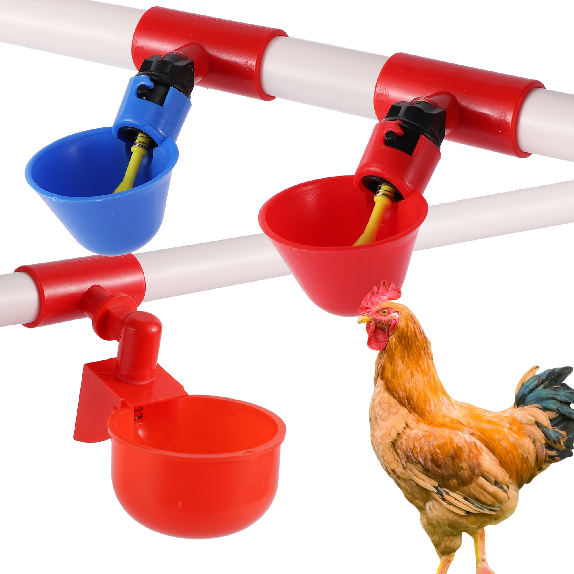 Automatic Chicken Water Cup Quail Nipple Waterer Bowl Farm Coop Poultry