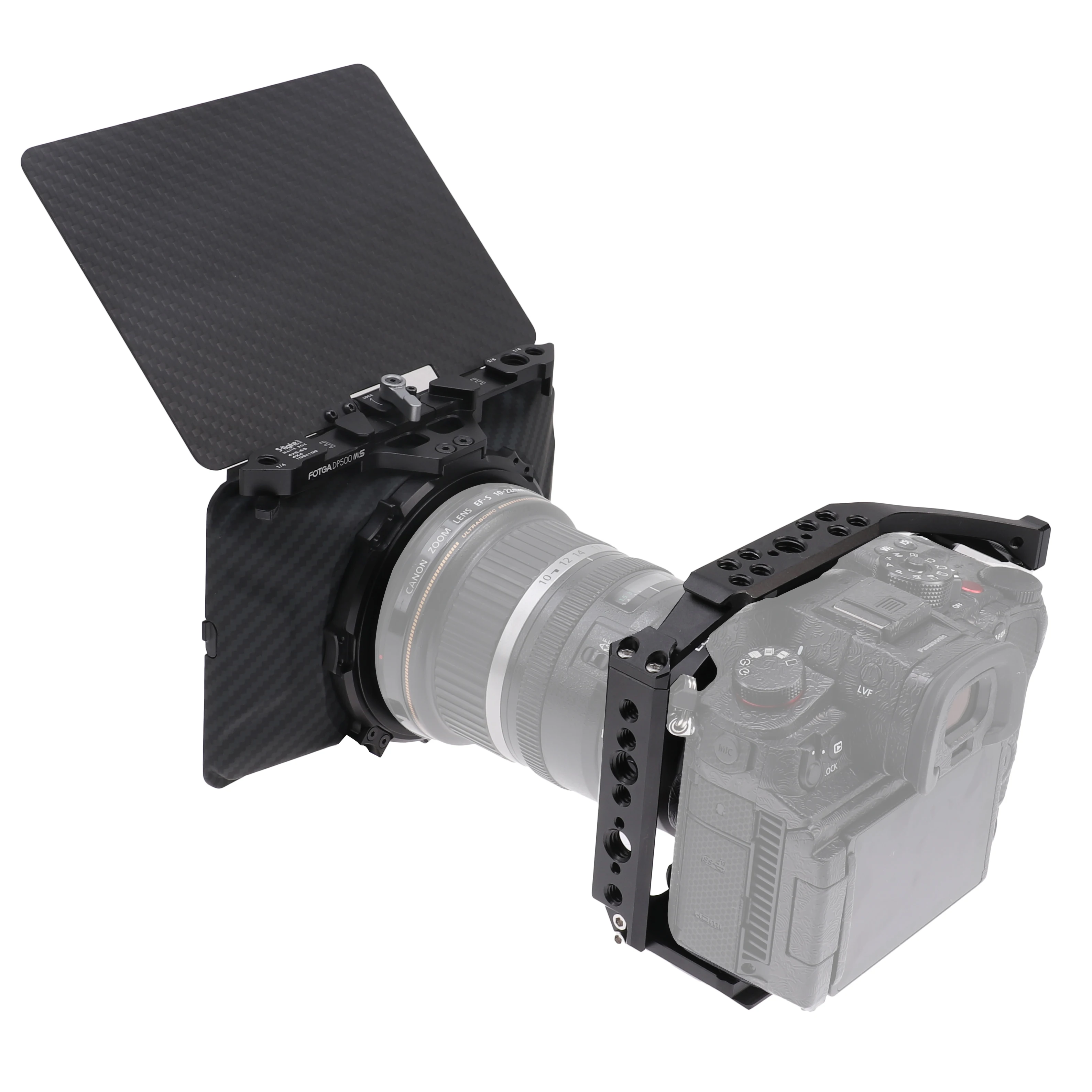 Fotga Mini Light 4X4 4X5.65 Clip-On Lens Matte Box Per Dslr Mirrorless Camera A7 A7R A7S Ii Iii Iv Z6 Z7 Ii Eos R3 R5C M6