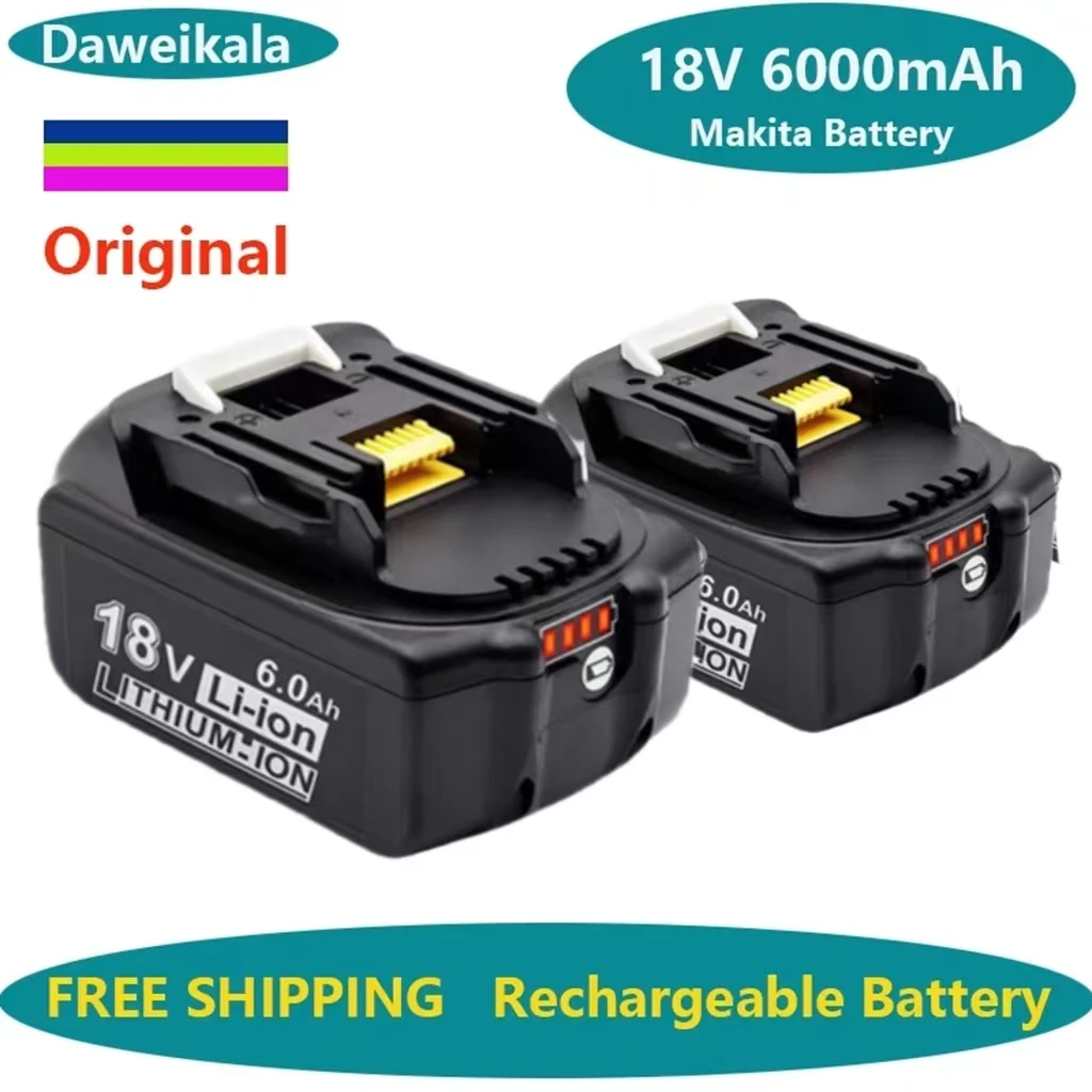 Latest Version BL1860 18V battery 6.0Ah Lithium Power Tools Replacement