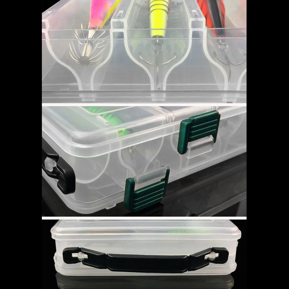 14 Grid Fishing Lure Bait Hooks Box Large Capacity Double Sided Fishing Lure Box Multifunctional for Fish Hook Lure Fake Bait