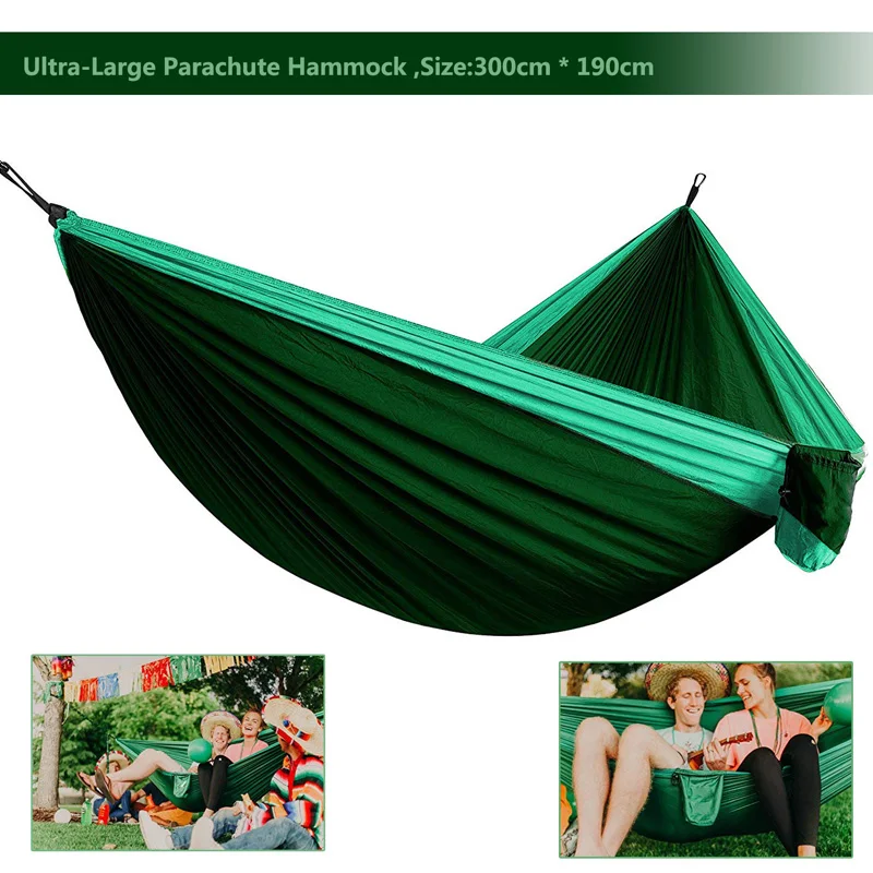 Parachute Double Hammock Camping Survival Garden Hunting Leisure Hamac Travel Double Person Hamak Ramac