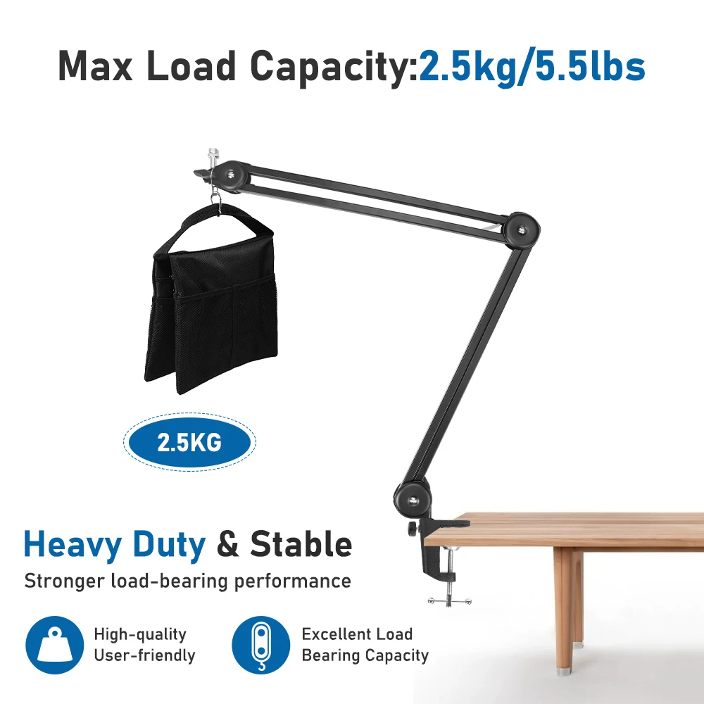 Microphone Stand Adjustable Heavy Duty