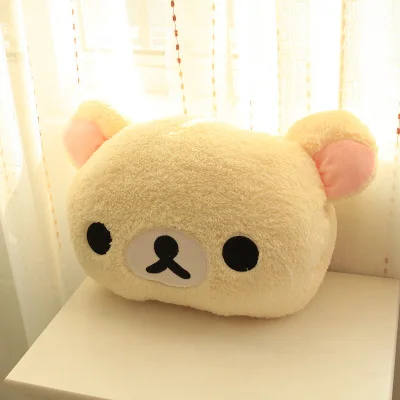 1pc 30cm Kawaii Rilakkuma Plush Toy Kiiroitori Chick Couple Pillow Teddy Bear Stuffed Doll Cushion Hand Warmer Winter Xmas Gift