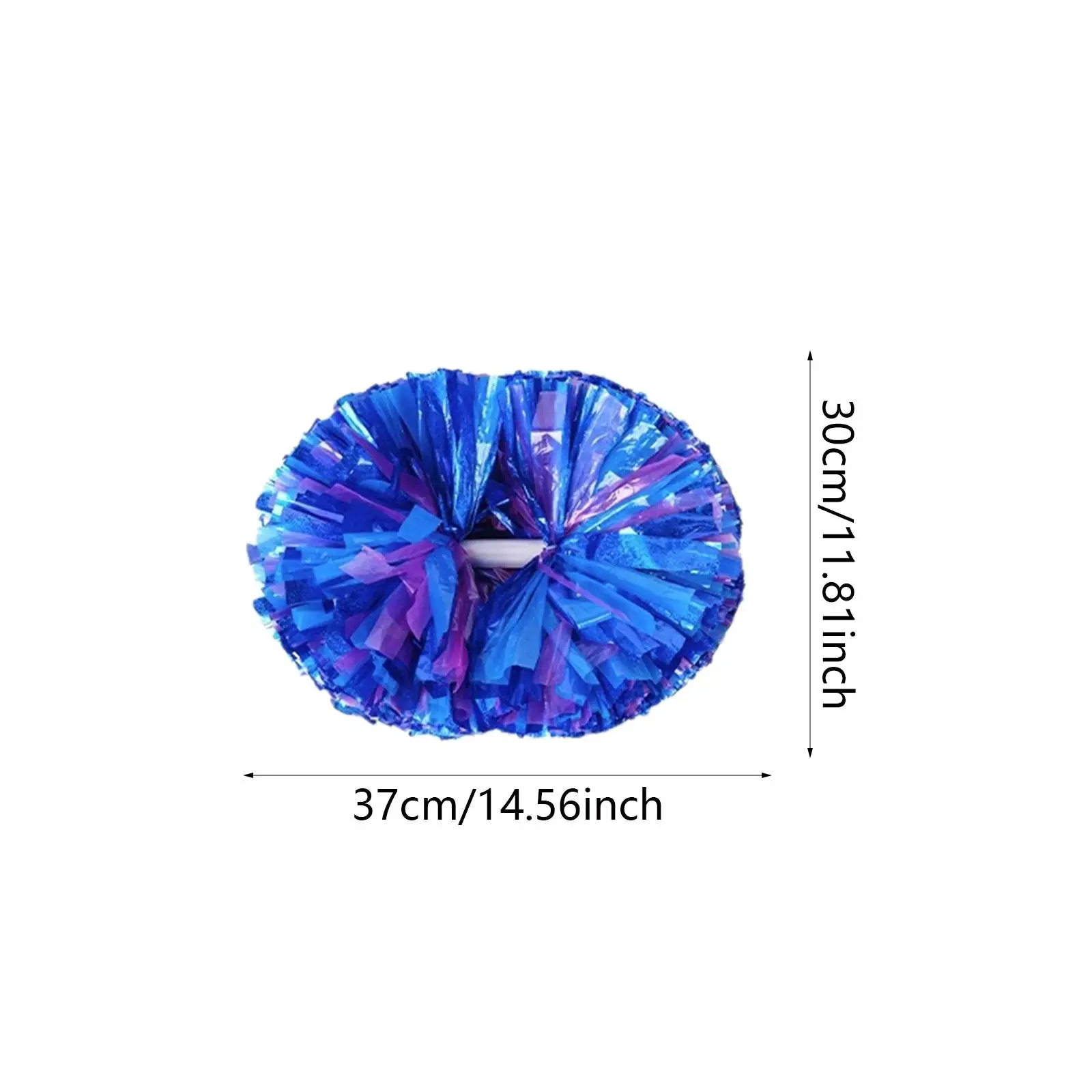 2 Pieces Cheerleading Pom Poms 6 Inches Cheer Poms for Dance Party Ceremony