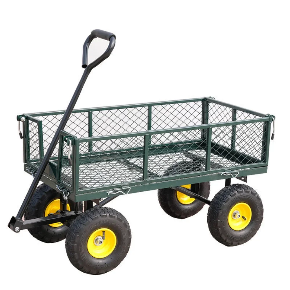 Garden Dumping Cart Wheel Wheel of Agricultural Push Truck(Wheel color random)