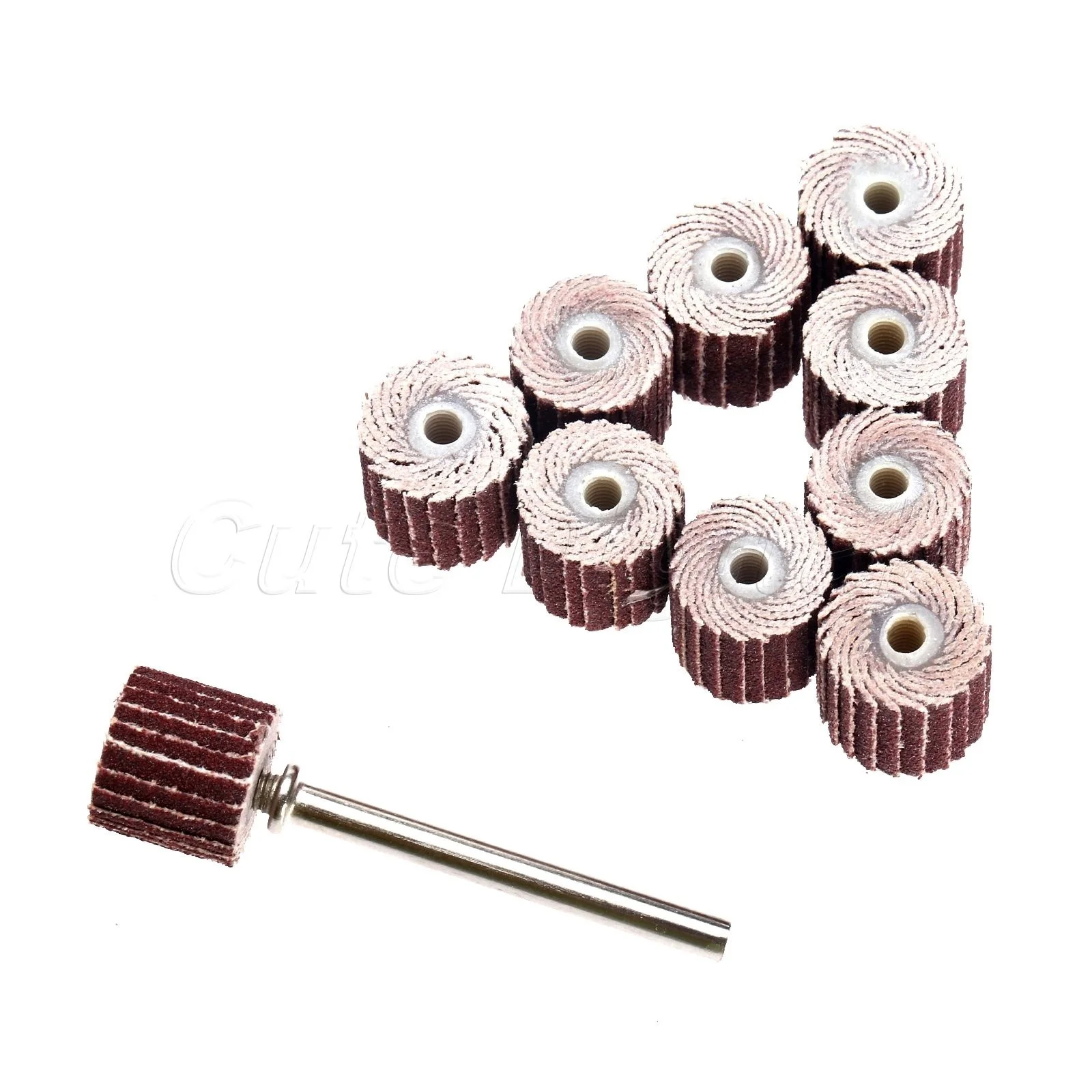 Accessories 10pcs Dremel 240grit Sanding Flap Disc Grinding Sanding Flap Wheels Brush Sand