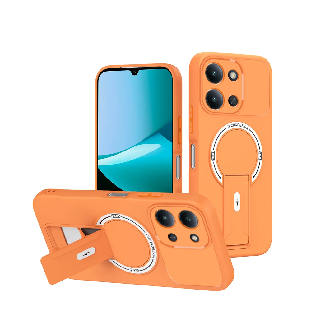 Luxury Magnetic Stand Holder Phone Case with Magsafe Wireless Charging Compatibility