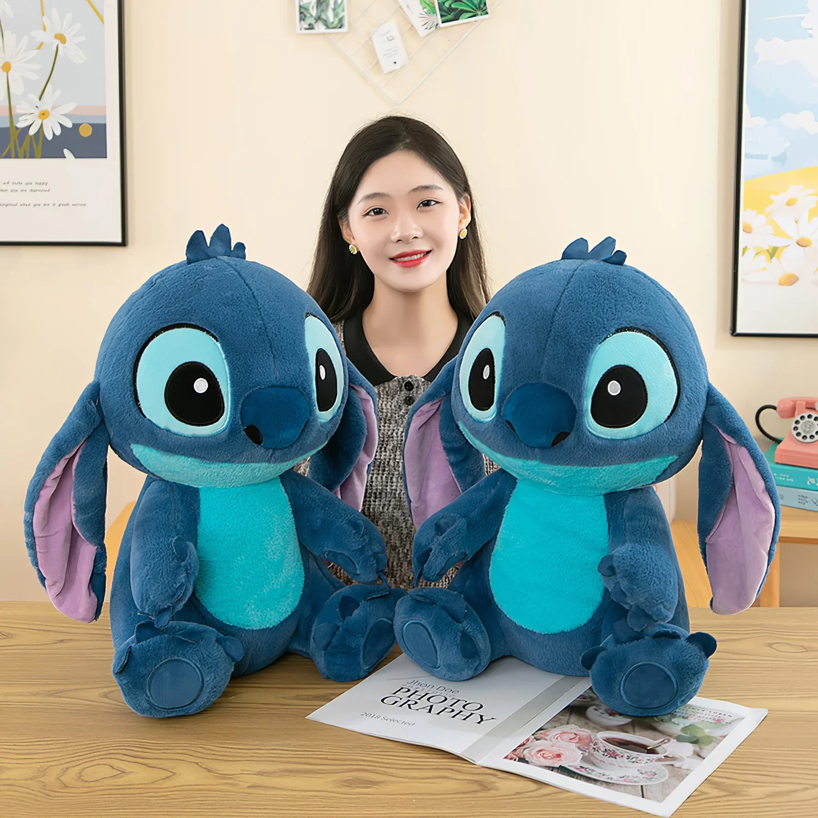 60 センチメートルアニメリロとスティッチぬいぐるみかわいい