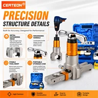 VFT-808E Outil à évaser tube cuivre HVAC 1/4-3/4 pouce manuel et électrique pour climatisation réfrigération et maintenance 1