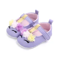 Baby Mary Jane Shoes Toddler Girl 0-6-12 Month Prewalking Shoes Baby First Step Shoes Soft PU Cute Flower Spring Summer Sandal 5