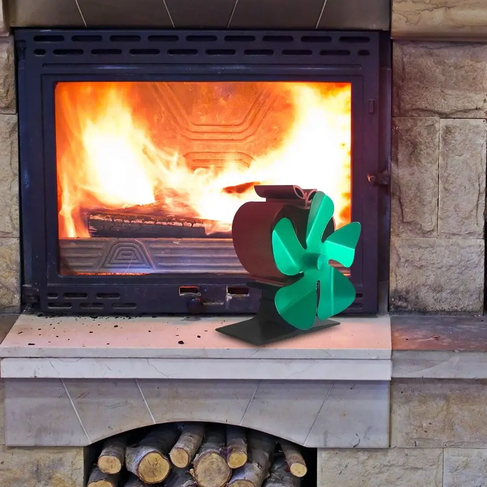 Quiet Stove Accessories Circulation 5 Leaves Decoration Stove Top Fan Heat  Powered Fan Burning Stove Fireplace Fan - AliExpress