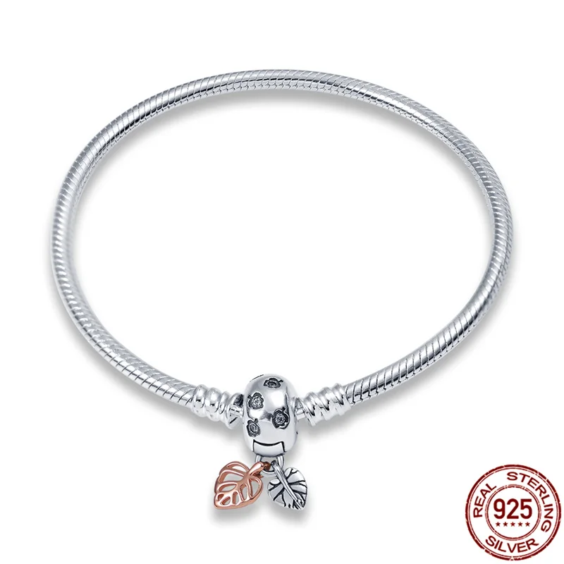 kedel Okklusion Energize Hot Sale Authentic Classic Original 925 Sterling Silver Snake Chain  Bracelet fit pandora Beads Charm DIY Making Jewelry Gifts - AliExpress