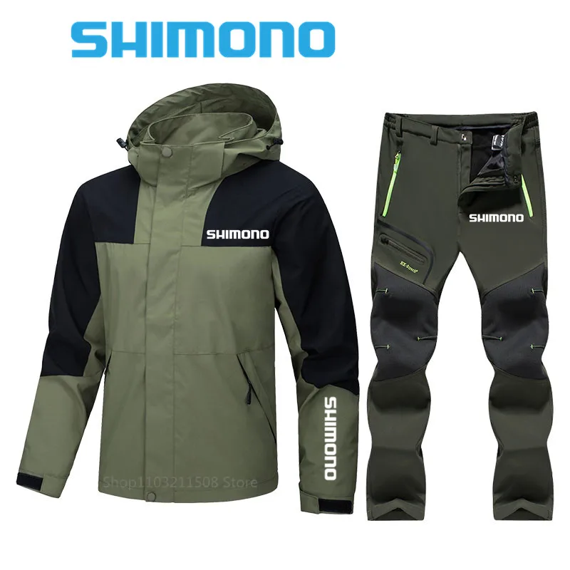 

S Fishing Suit Men's Autumn Winter Waterproof windbreak Fishing Clothing Sports Hiking Fishing Jacket Outdoor Fishing Clothes