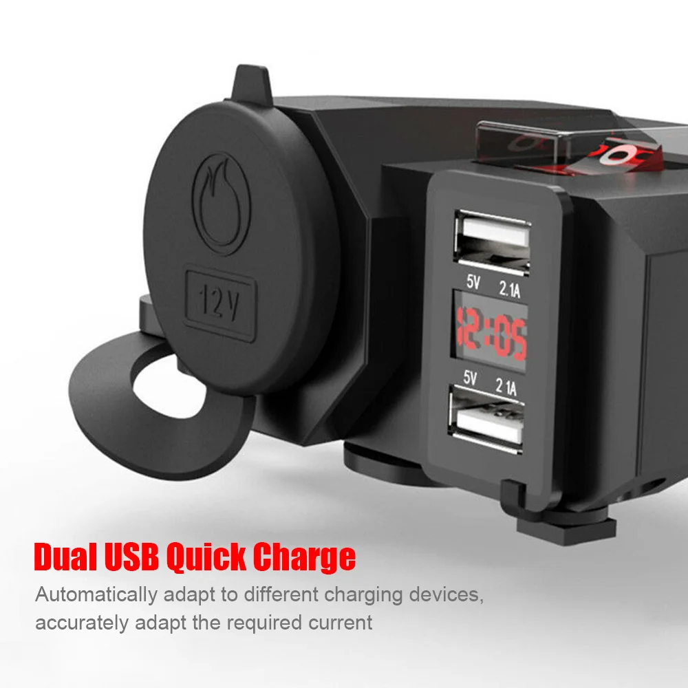 Presa Accendisigari, Accendisigari Per Auto CC 12V, Con Cablaggio Di Copertura Impermeabile Per Auto Camion E Camper