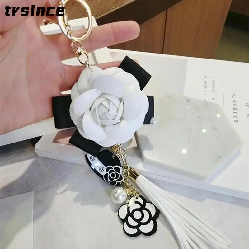 Leadigol Porte-clés 3D Rose Camélia En Alliage - 8 Couleurs