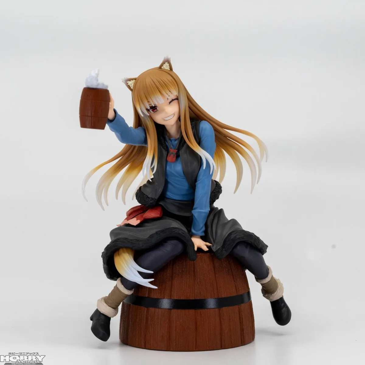17CM Anime Holo Figur Ookami zu Koushinryou Händler trifft auf den Weisen Wolf Sitzende Modell Spielzeug Puppe Action Figur PVC