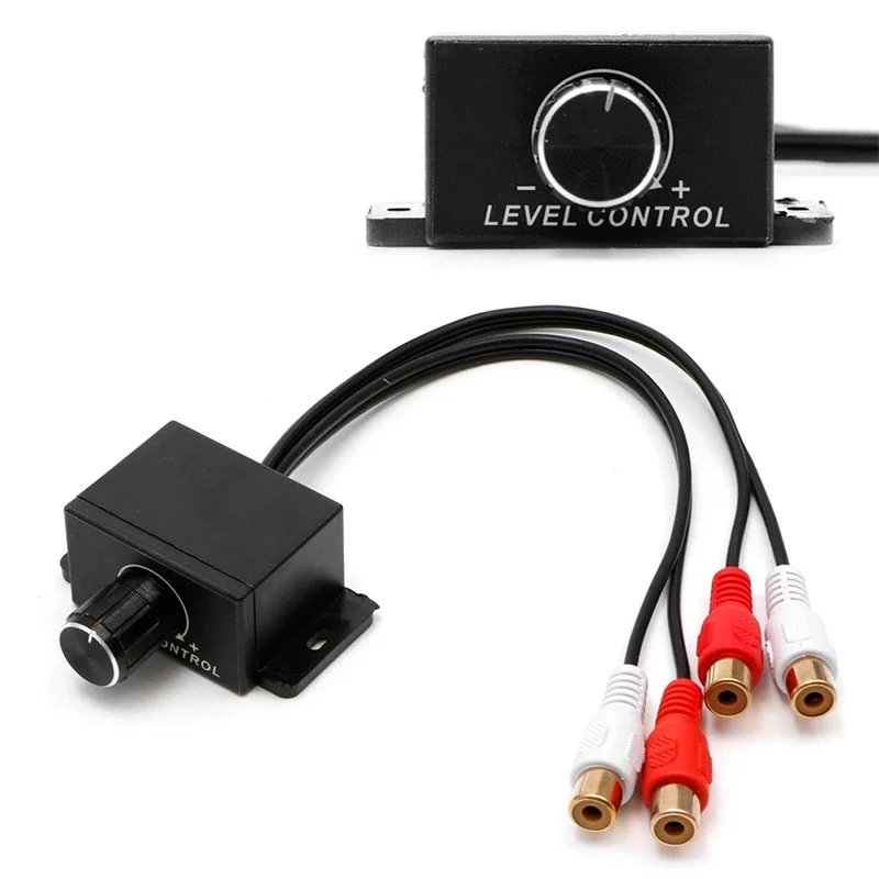 Car Speaker Car Audio Amplifier Bass RCA Level Remote Volume Control Knob LC-1 Universal Amplifier Volume Regulator Car Amplifier Wiring Kit
