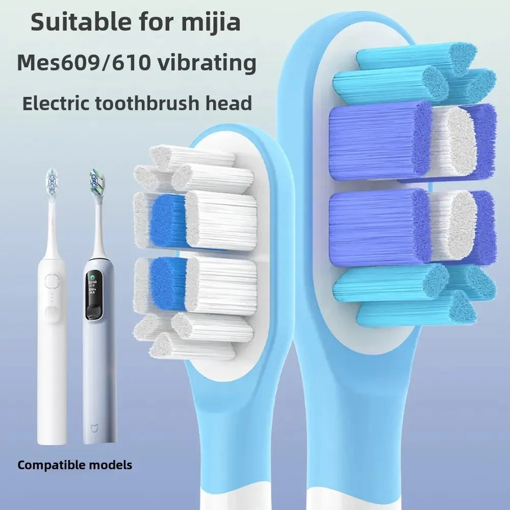 Mijia T301 T302 T501 T501C MES605 MES608 소닉 전동 칫솔 교체 헤드 듀폰 소프트 브리슬 노즐 용 새 제품 2-8 개