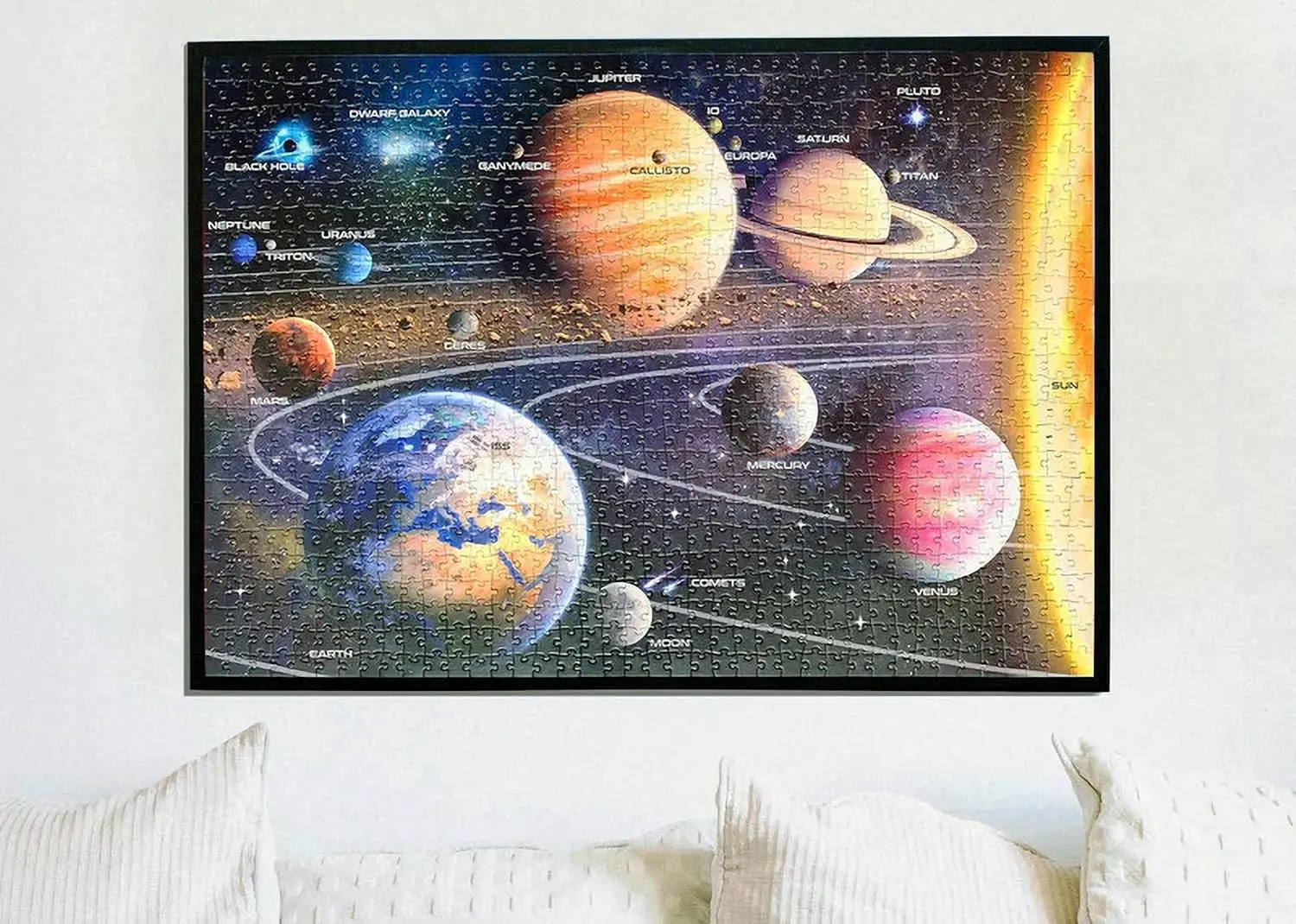 1000/500/300 Pieces Paper Puzzle Solar System Space Jigsaw Puzzles Challenging Family Activity Games Party Birthday Gift jigsaw puzzles paper puzzle toys