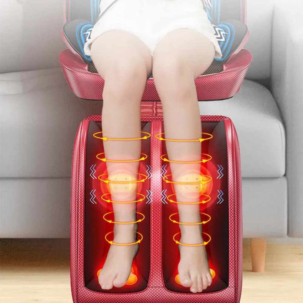 Massager Chair Pad Electric Heating Vibrating Cervical Neck Back Body Cushion Massag for Car Home Lumbar Mattress Pain Relief 5