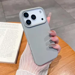 Vibrant Silicone Shockproof Full - Pack Protector Case - Skin Feel Finish - iPhone 15 Plus (GRAY)