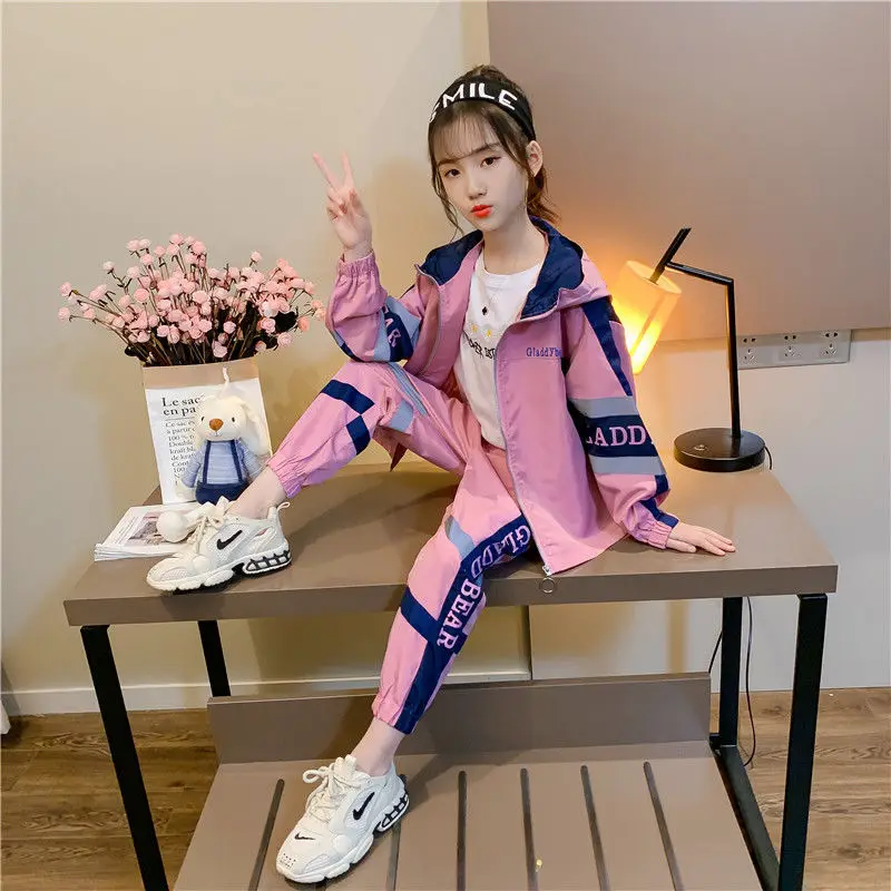 

Spring and Autumn New 11 Children's Clothing 10 Girl Clothes 9 Kids Suit 8 Fashion Coat + Pants 2 Suit Teenage Girls Clothing 7y