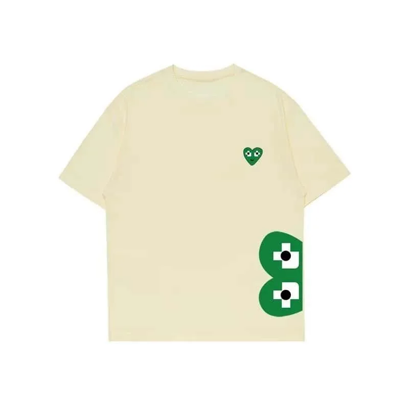 Loose Short Sleeved T Shirt Fashion Brand Pattern Printed Cotton Short Sleeve T-Shirt Street Style Breathable Couple