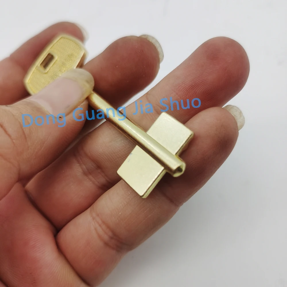 10pcs Anti Theft Door Key Embryo Flagpole Key Variant BRASS Blanks For Locksmith JS 3001